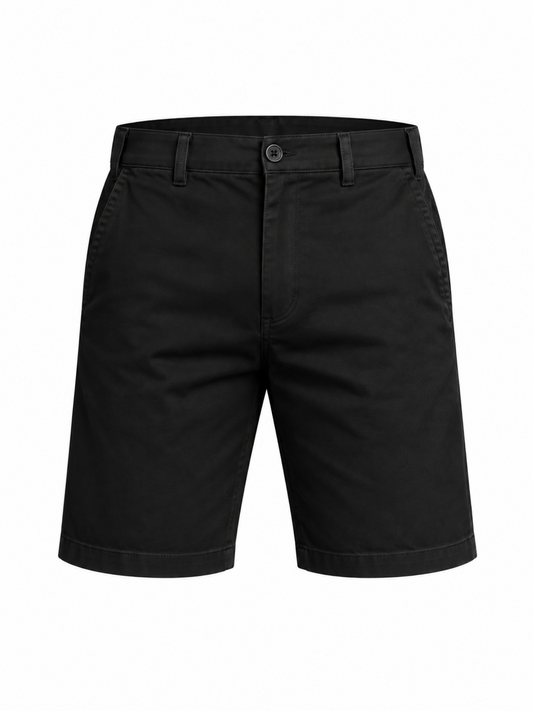 Men's olive green denim Bermuda shorts