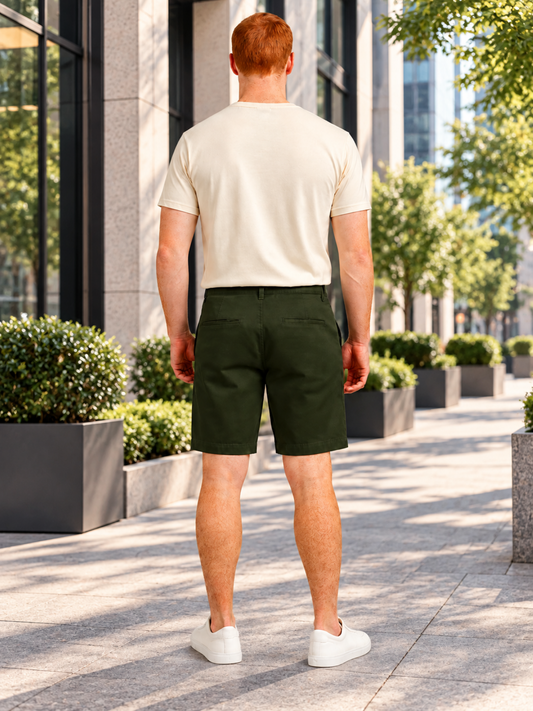 Bermudas Mezclilla Olivo Hombre Edwards