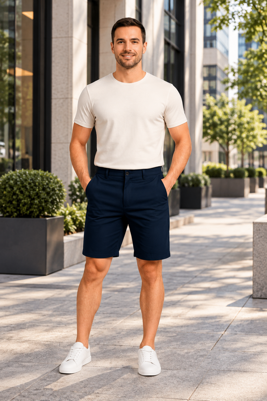 Bermudas Mezclilla Azul Hombre Edwards