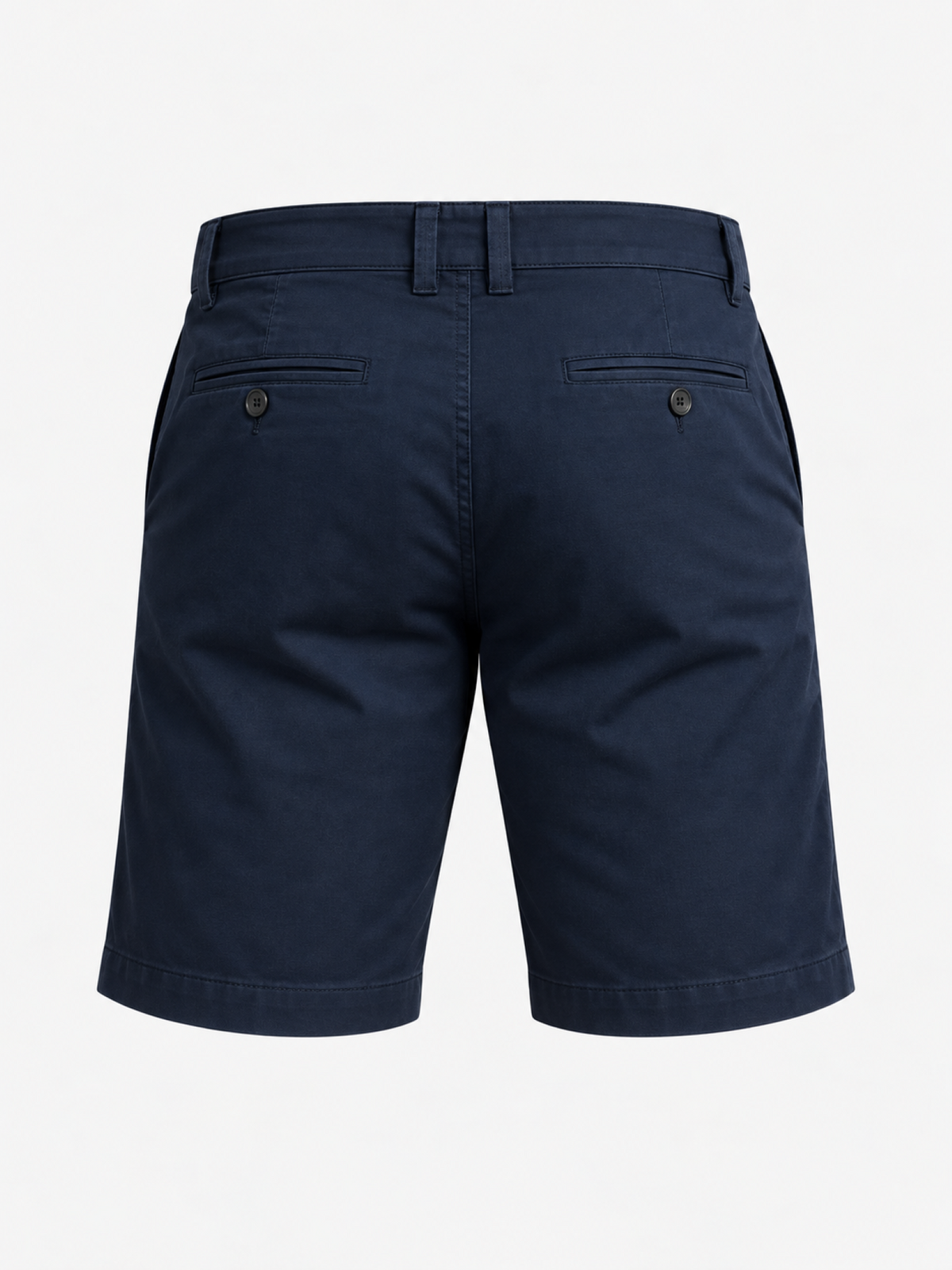Men's navy blue denim Bermuda shorts