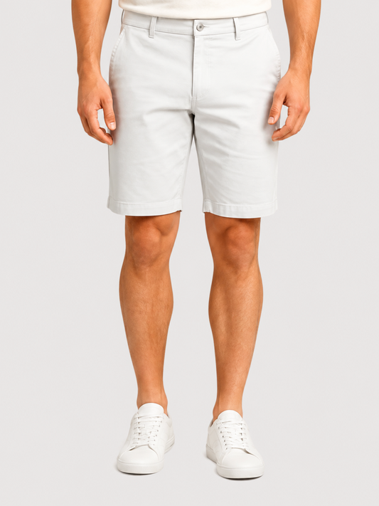Men's olive green denim Bermuda shorts
