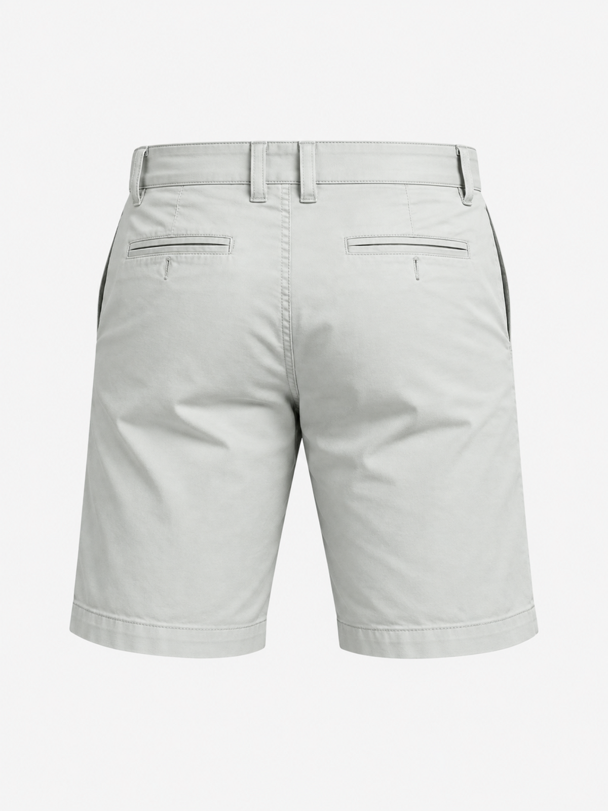 Men's gray denim Bermuda shorts