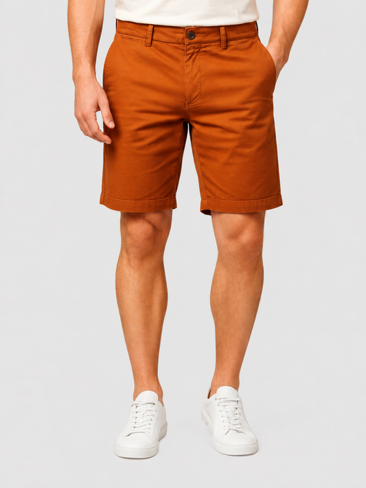 Bermudas Mezclilla Ocre Hombre Edwards