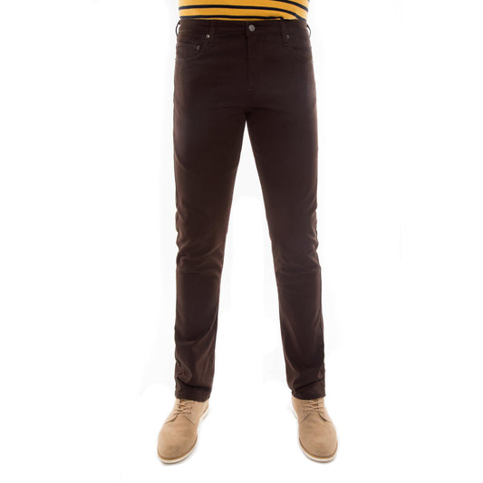 Pantalón Hombre Skinny Gabardina Stretch Tipo Jean Espresso Edward's Tokyo