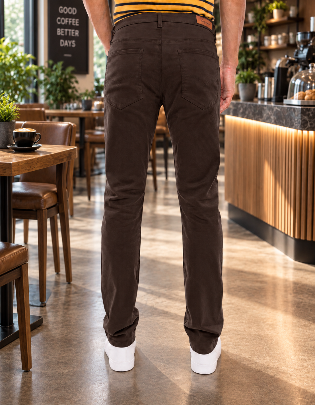 MEN'S SKINNY KHAKI TWILL PANTS 5501