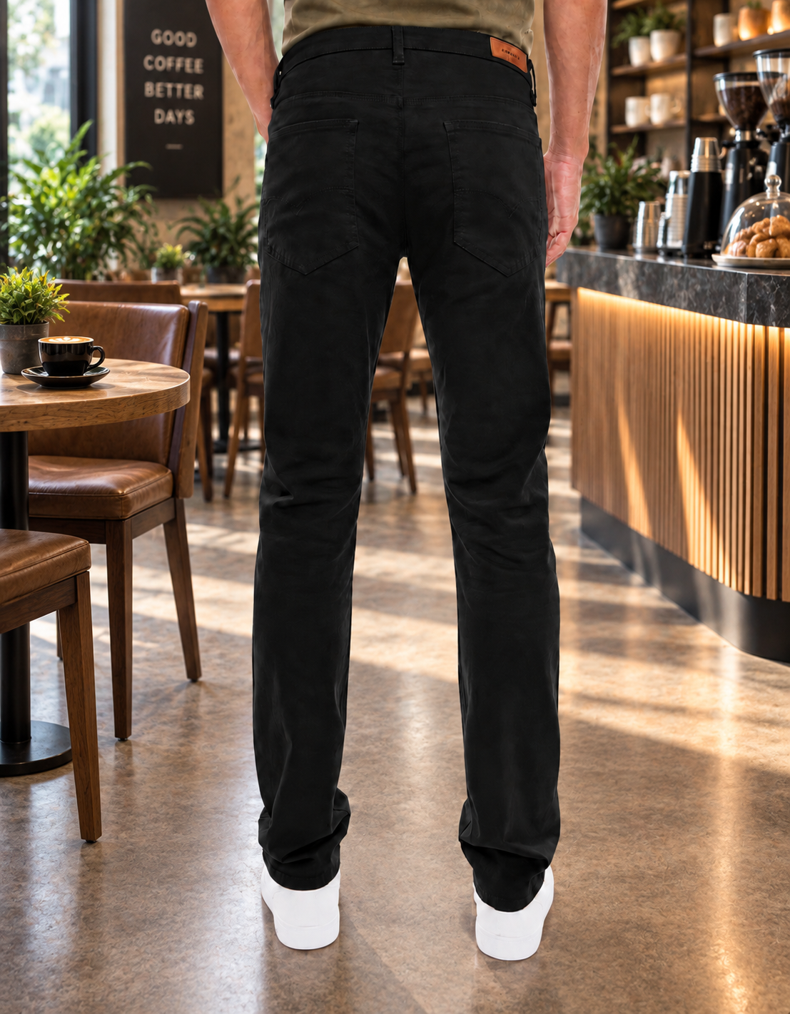 MEN'S SKINNY KHAKI TWILL PANTS 5501