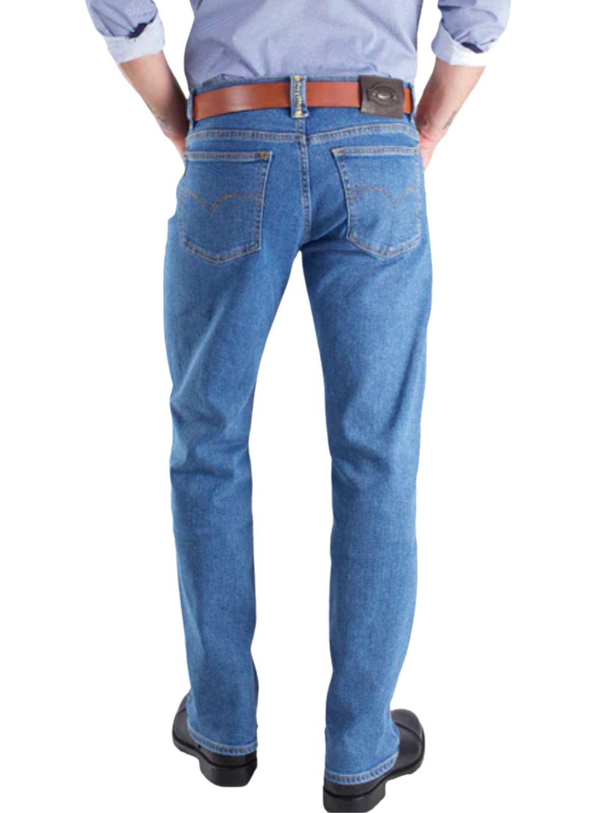 Jeans Recto Hombre Stretch Azul Claro Edward’s 2690