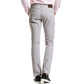 MEN'S SLIM GREY TWILL TROUSERS