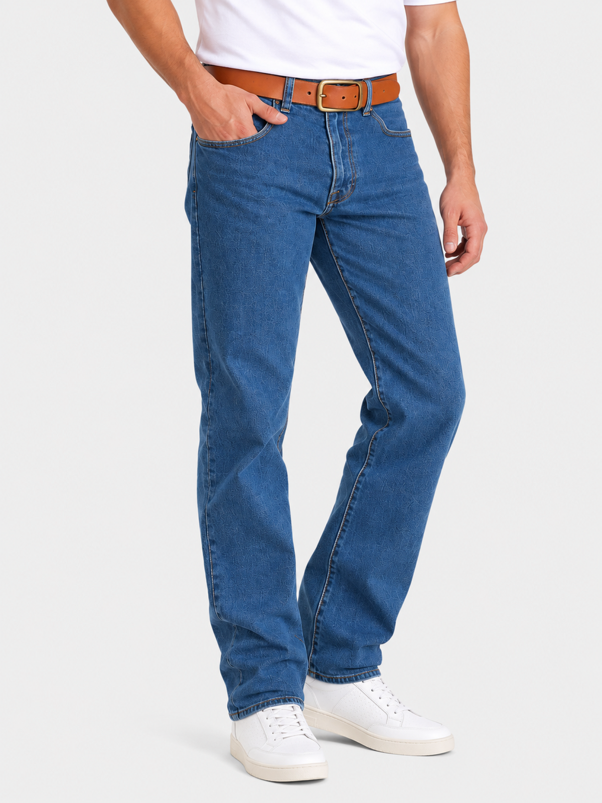 Jeans Recto Stretch Azul Hombre Edwards 2690