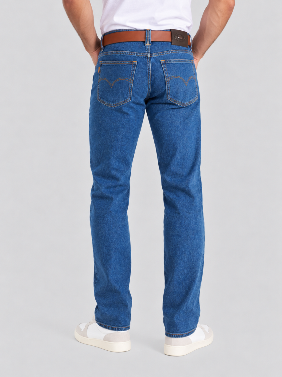 Jeans Recto Stretch Azul Hombre Edwards 2690