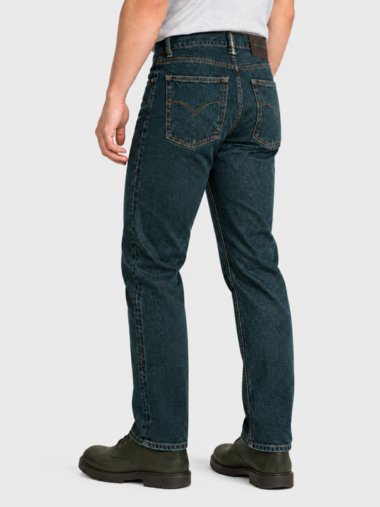 Jeans Recto Azul Petróleo Hombre Edwards 2618