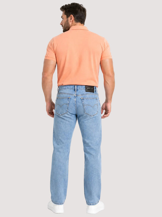 Jeans Recto Stretch Hombre Azul Claro Edward’s