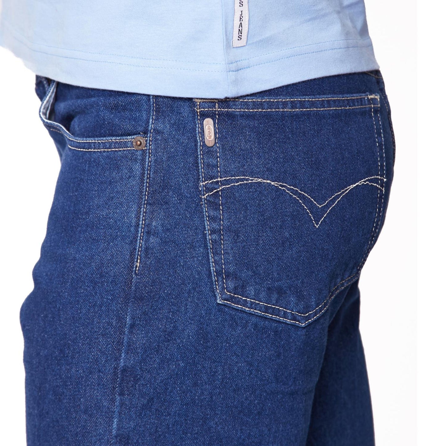 Jeans Recto Hombre Denim Índigo Medio Desgastado Edward's® 6200
