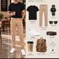 MEN'S SKINNY KHAKI TWILL PANTS 5501