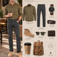 Pantalón Gabardina Skinny Gris Hombre