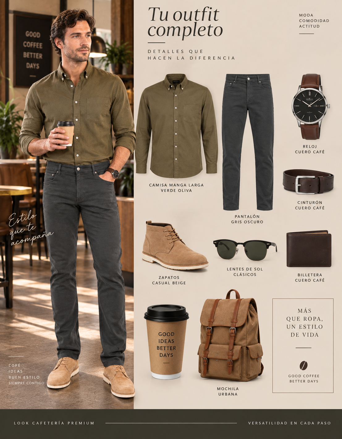 Pantalón Gabardina Skinny Gris Hombre