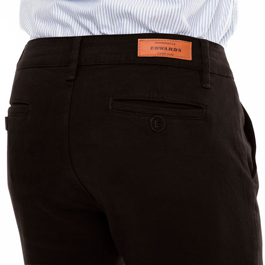 Pantalón Gabardina Skinny Café Hombre