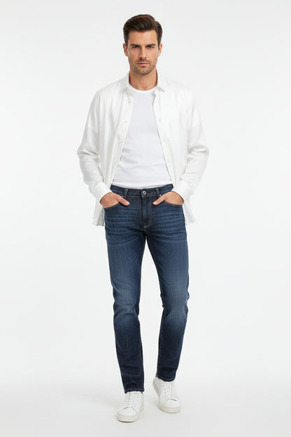 Jeans Hombre Skinny Oscuro Edwards 8113
