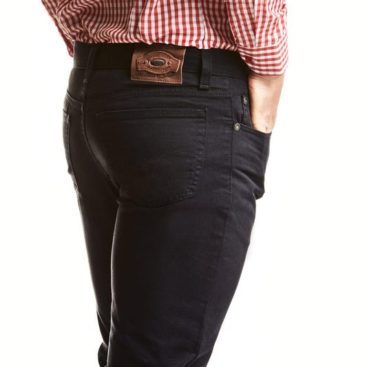MEN'S SLIM NAVY TRENCH TROUSERS
